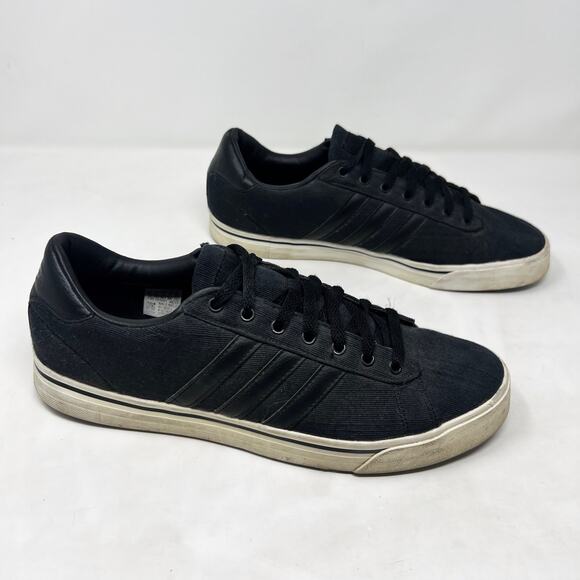 [Adidas] Cloudfoam Super Daily Core Black Casual Lace Up Sneakers Size 12 Men's - Picture 1 of 10